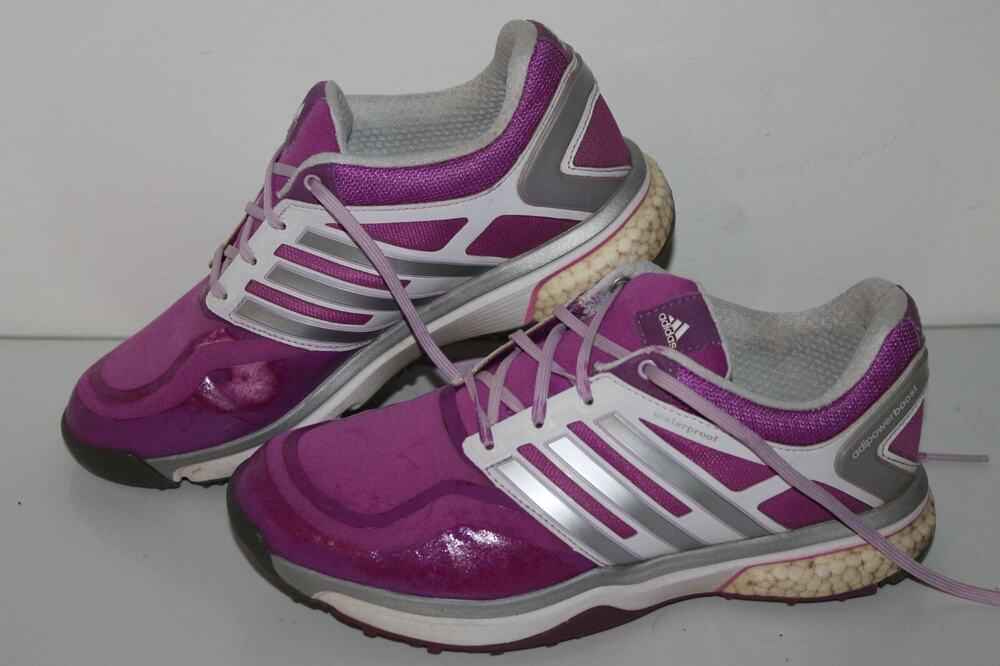Adidas Sport adiPower Boost Golf Shoes, #Q47020, Purple/Silver, Women's Size 7